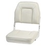 De Luxe seat w/foldable backrest white