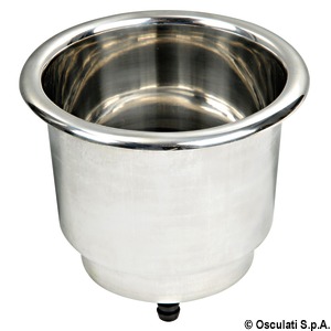 Deluxe stainless steel glass holder