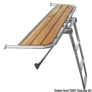 Stern gangplank for sailing boats/motorsailers