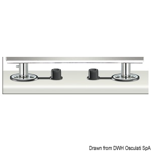 Fastening system f.MAGMA on pull-out worktop