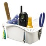 White plastic object holder compartment title=