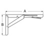 Bras pliable support table 305 x 165 mm