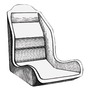 Ergonomic seat frame