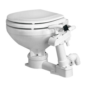 Manual toilet unit