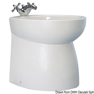 SILENT ceramic bidet high straight