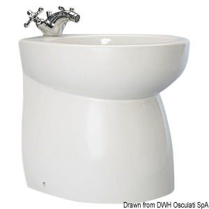 SILENT ceramic bidet high chamfered