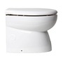 Elektrisches Einbau-WC aus weißem Porzellan title=