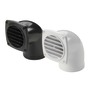 ABS hose vent w/collar white 90° 92 x 92 mm