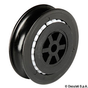 Νάιλον τροχαλία τοποθετημένη σε σφαίρες Delrin®