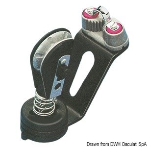 Cam cleat swivel base with block