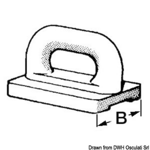 Nylon mainsail slide 24 mm