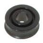 Delrin pulley 17 mm for lines Ø 5 mm black