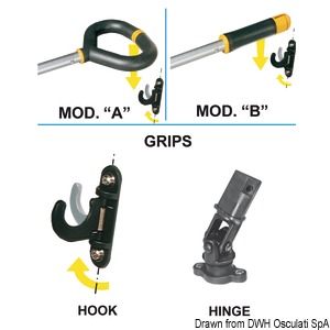 FRIEND tiller extension handle B 750/1043 mm