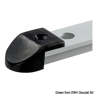 Terminal rail nylon noir p. 61.591.01