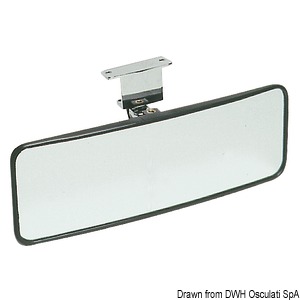 Adjustable water-skiing mirror