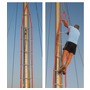 Anti-torsion climbing ladder for 10 m masts (ladder length 8.80 m)