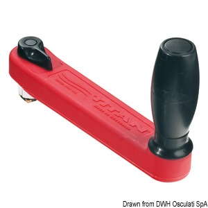 Manivelle LEWMAR Titan handle Magnum rouge 250 mm