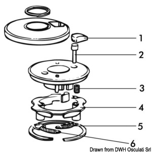 LEWMAR spare parts for 3-speed winches