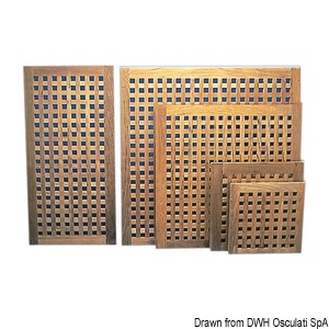 Teak grating 500x500 mm