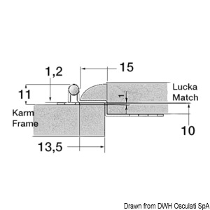 Zawias ze stali inox do drzwi