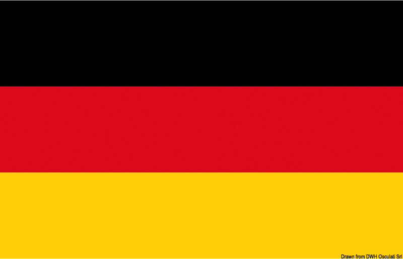 Flagge Deutschland 30 x 45 cm Marinflag M/I