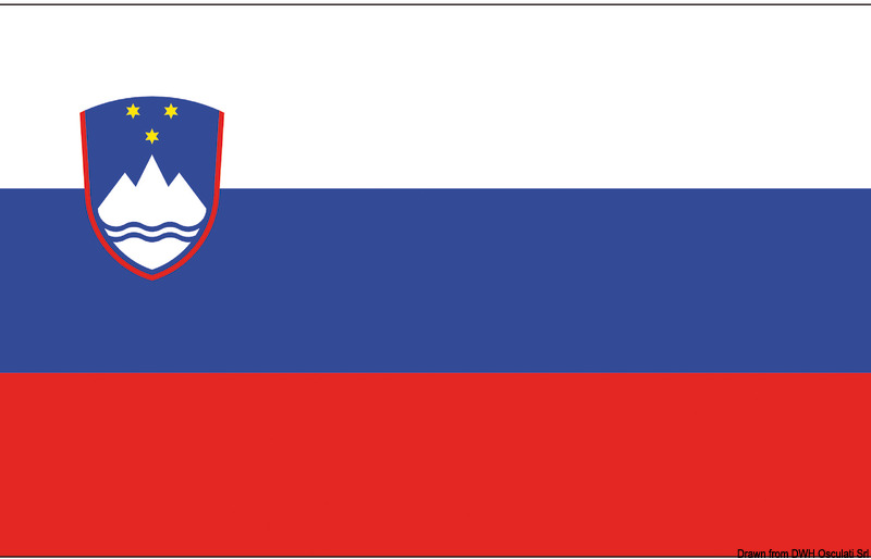 AZ FLAG Bandiera NAVALE Slovenia 45x30cm Bandiera MARITIMA SLOVENA 30 x 45 cm Speciale nautismo