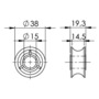 Puleggia LEWMAR di ricambio per Organiser