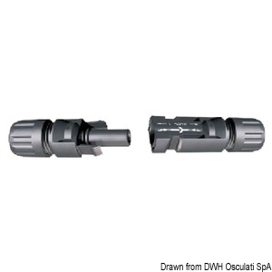 Pair of MC4 male + female connectors, IP67 for installation of Enecom panels