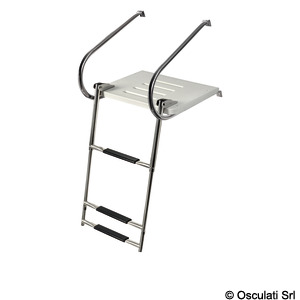 Stern plattform fiberglas with ladder