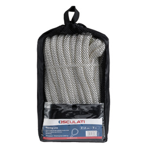Mooring line with eye white 12 mm x 7 m