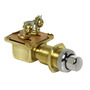 Watertight push button chromed brass 15 x 25 mm