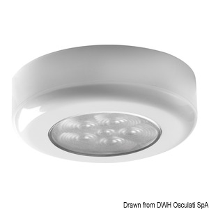 Recess-fit or recessless mounting LED ceiling light
