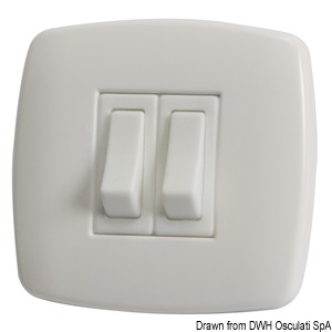 Contemporary switch N. 2 white