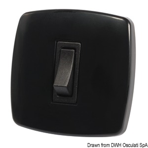 Contemporary switch N. 1 black