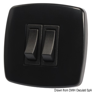 Contemporary switch N. 2 black