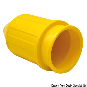 Watertight cap for 14.636.10 yellow PVC