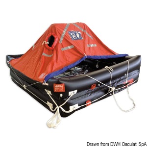 Deep-Sea liferaft A pack Roll 8 seats 118x56x53 cm