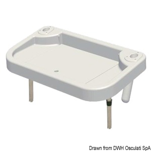 Tray for flush-mount rod holders 850x460 mm