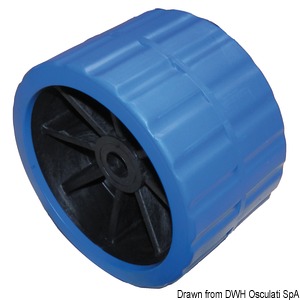 Side roller, blue Ø hole 18.5 mm