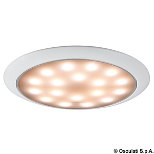 Day/Night LED ceiling light recessless white/SS