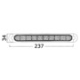 Free-standing LED light fixture AISI316