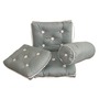 Simple cotton cushion grey 430 x 350 mm