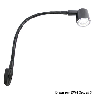 6-SMD-LEDs Leuchte m. flexiblem Arm 8/30 V 130 mm