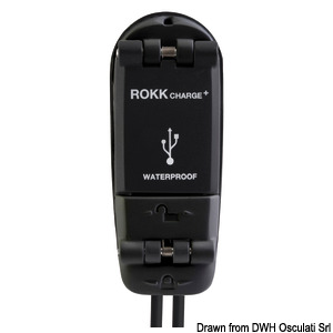 Πρίζα + καλώδιο USB στεγανά IPx6