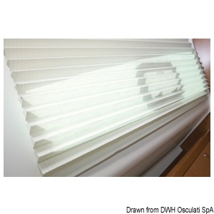 Oceanair pleated shade 508 x 305 mm white