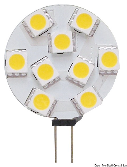 Lampadina LED SMD G4 12/24 V attacco laterale