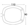 Abdeckkappe f.Einbau-Rutenhalter PVC, weich weiß