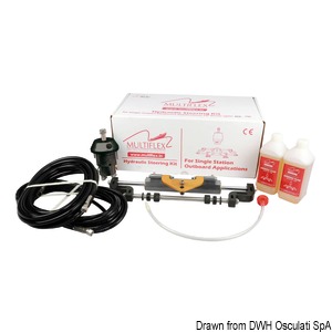 MULTIFLEX hydraulic steering system for outboard and inboard engines up to 115 HP