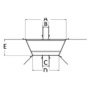 Universal clear hood for T-Top 2630x1050 mm