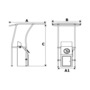 T-Top Alluminio retrattile 1,05 X 1,35 mt